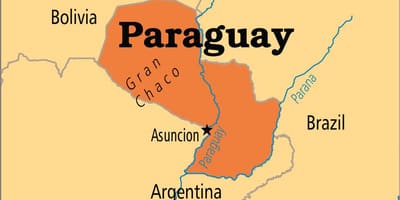 Hlavní město Paraguaye mapě