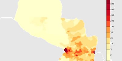 Mapa Paraguay klimatu